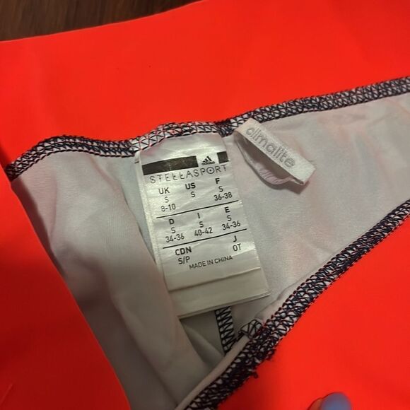 ADIDAS Stella Sport Leggings - Size Small - Red Checker Rose Spandex Leggings - Picture 4 of 6